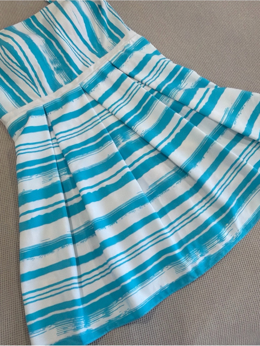 Striped Blue and White Maxi Dress - Sleeveless Summer Dress